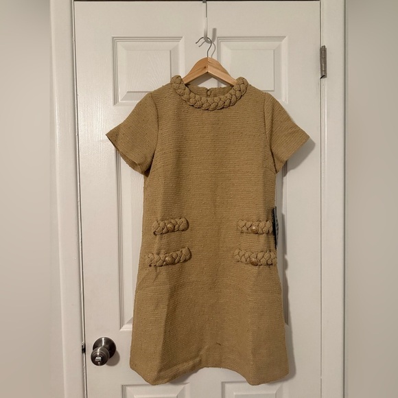 NWT Tuckernuck Jackie Dress Small Croissant Tweed - Picture 4 of 4